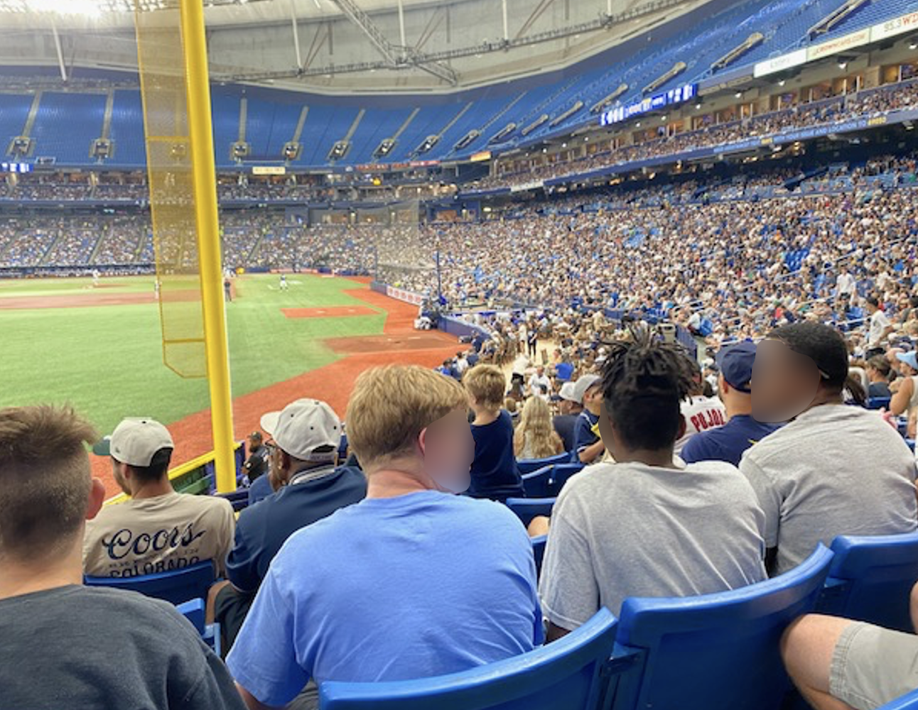 Several youth and Brooksville YA CEO attend a MLB Game between the Tampa Bay Ray and New York Yankees.